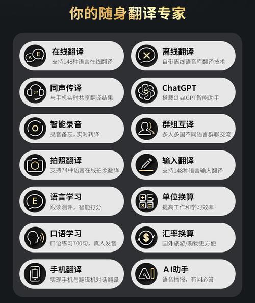 学长笔记AI智能翻译机 出国随行，离线翻译打破语言壁垒